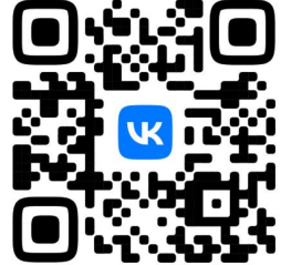 QR-код для перехода на страницу Управления социального питания в социальной сети ВКонтакте